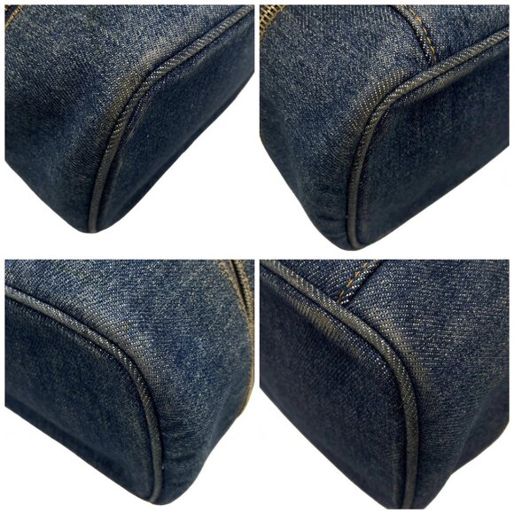 Auth CHANEL - Blue Denim Vanity Bag - Picture 16 of 16